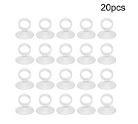 Aquarium Usction Tank Sucker di pesce 20 pezzi Porta della pompa dell'acqua Porta elastica Clip fisso a clip multiuso Accessori gel di silice (1/3 22-23 cm Circonferenza della testa)