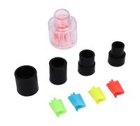 Aquarium Wave Maker Outlet 4 Color Cores and 4 Connecting Pipes Luminous Simulated Water Flow Sturdy Construction for Fish Tank ABS, Silicone (L)