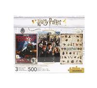 Harry Potter Jigsaw Puzzle Movie Poster 3-pack (500 Pezzi) Aquarius