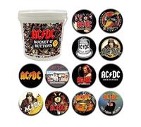 AQUARIUS AC/DC - Seau de 144 Distintivi, 3,2 cm