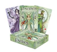 AQUARIUS Amy Brown Faeries - Mazzo di carte a tema fatine per il tuo gioco di carte preferito, con licenza ufficiale Amy Brown Faeries Merchandise e oggetti da collezione