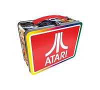 AQUARIUS Atari Fun Box, robusta scatola di latta con manico in plastica e coperchio frontale in rilievo, prodotto con licenza ufficiale Atari e regalo da collezione