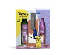 Tresky&Friends Set da Bagno per animali Shampoo, Profumo e Pettine