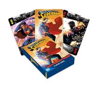 Aquarius DC Comics Carte da gioco Superman, dimensioni standard, mazzo a tema con 52 disegni unici di supereroi in scatola goffrata, regalo da collezione per ragazzi e adulti