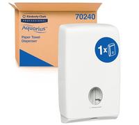 Aquarius Dispenser di asciugamani Aquarius Slimfold U7024 - bianco