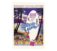 AQUARIUS Elvis Blue Hawaii 8 X 11.5 Targa IN Metallo (NM)