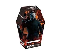 AQUARIUS Halloween II - Puzzle da 500 pezzi (puzzle da 500 pezzi), senza abbagliamento, vestibilità di precisione, prodotto con licenza ufficiale del film di Halloween II, 35,5 x 48,9 cm