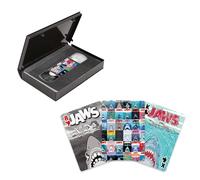AQUARIUS Jaws 50° anniversario - Poster di carte da gioco con nastro VHS di alta qualità - Mazzo di carte a tema Jaws per i tuoi giochi di carte preferiti, prodotto con licenza ufficiale Jaws e