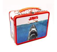AQUARIUS Jaws Gen 2 Fun Box, robusta scatola di latta con manico in plastica e coperchio frontale in rilievo, prodotto con licenza ufficiale XXXXX e regalo da collezione per bambini, ragazzi e adulti