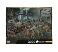 AQUARIUS Jurassic World - Puzzle da 3000 pezzi (puzzle da 3000 pezzi), senza riflessi, vestibilità precisa, con licenza ufficiale, prodotto e oggetti da collezione Jurassic World, 106 x 89 cm