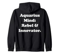 Aquarius Mind Rebel And Innovator Felpa con Cappuccio