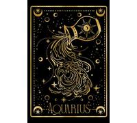 Aquarius notebook - blank page journal - 6 x 9 inch: Manifestation, gratitude, affirmations, food log, to-do list