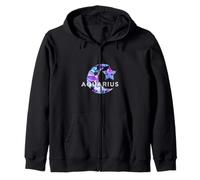 AquARIUS REGALI ZODIAC COMPLEANNO ASTROLOGY STAR Moon SUN SEGN Felpa con Cappuccio
