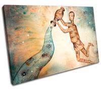 Aquarius Starsign Zodiac Astrology Horoscope Canvas Artwork Picture Print Wall