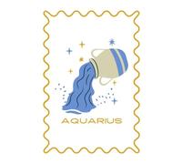Aquarius: Stylish Star Sign Notebook Gift for Her, Him, Them. For Friends or Family.