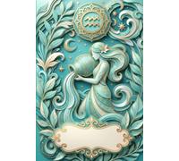 Aquarius Zodiac Notebook: Lined Journal with Interactive Flipbook Animation, Minimalist Paper Cutout Art, and Inspirational Quotes for Astrology Lovers