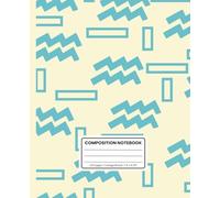 Aquarius Zodiac Sign Composition Notebook | Astrology-Themed Cover | College Ruled: Innovative & Free-Spirited Aquarius Notebook for Creativity, ... - 120 Pages, Soft Matte Cover, 7.5” x 9.25”