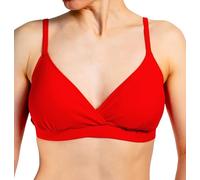 Aquarti Bikini Top Donna - Reggiseno da Bagno Comodo, Coppe A-D, Vari Colori e allacciature, Stile Senza Tempo, Design 042 - con Cinturini/Rosso, 40 Cup C