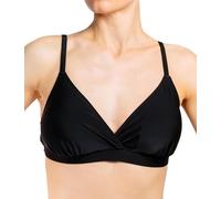 Aquarti Bikini Top Donna - Reggiseno da Bagno Comodo, Coppe A-D, Vari Colori e allacciature, Stile Senza Tempo, Design 042 - con Cinturini/Nero, 38 Cup B