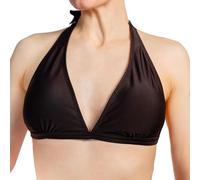 Aquarti Bikini Top Donna - Reggiseno da Bagno Comodo, Coppe A-D, Vari Colori e allacciature, Stile Senza Tempo, Design 041 - Tie-on/Marrone, 38 Cup B