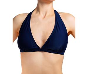 Aquarti Bikini Top Donna - Reggiseno da Bagno Comodo, Coppe A-D, Vari Colori e allacciature, Stile Senza Tempo, Design 041 - Tie-Dye/Blu Scuro, 40 Cup C