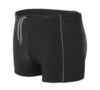 Aquarti Calzoncini da Bagno Uomo Boxer, Nero/Grigio, 6XL