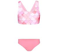 Aquarti Costume da Bagno per Ragazze Bikini Sportivo 2 Pezzi Bambina, Sirena/Rosa/Albicocca, 134