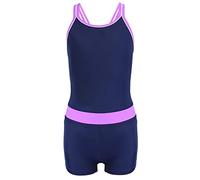 Aquarti Costume Piscina Bambina con Pantaloncino | Costume Intero Ragazze con Spalline Racerback