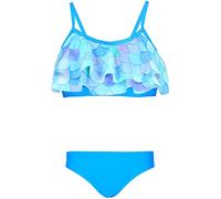 Aquarti Girls Costume, 030G con Volant/Sirena/Blu/Verde/Viola, 140