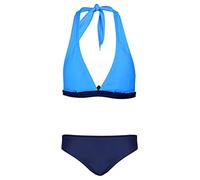 Aquarti Girls Costume da Bagno Bustier Bikini Set Bambine e Ragazze Due Pezzi, Blu/Blu Scuro, 152
