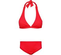 Aquarti Girls Costume da Bagno Bustier Bikini Set Bambine e Ragazze Due Pezzi, da Annodare - Jacquard a Pois Rossi, 158