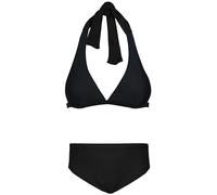 Aquarti Girls Costume da Bagno Bustier Bikini Set Bambine e Ragazze Due Pezzi, Legare - Nero, 152