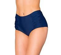 Aquarti Slip Costume Donna Vita Alta Arricciature Laterali | Aquarti Slip Bikini Donna Classico