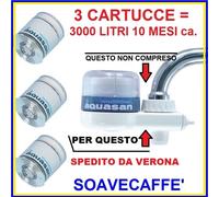 AQUASAN 3 CARTUCCE FILTRO PER COMPACT SKU8882 SKU8883 TRATTAMENTO ACQUA POTABILE
