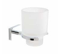 Aquasanit - Smart - Porta Bicchiere Satinato Base cromata