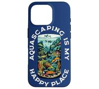 Aquascaping Is My Happy Place Citazione Acquario Amante Acquario Acquario Custodia per iPhone 16 Pro