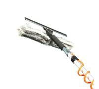 Aquascopic Asta telescopica con lavavetri combi permeabili all'acqua, lavavetri regolabile in lunghezza, fino a 2,5 m, pulitore per finestre per pannelli solari, tubo dell'acqua esterno