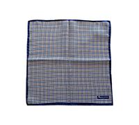 Aquascutum Fazzoletto Da Tasca Vicuna Check Blu Unisex