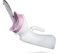 AQUASHIELDING Orinatoio Femminile per Donne, orinatoio per Anziani, pazienti a Letto, Bottiglia di urina Portatile con Anello Morbido in Silicone, orinatoio Portatile per Anziani e incontinenza