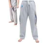 AQUASHIELDING Pantaloni con Sacca per catetere, Pantaloni Porta Sacca per urina con Doppie Tasche con Cerniera, sacche per catetere per nefrostomia, cistostomia,2XL