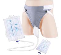 AQUASHIELDING Sacca raccogli urina, previene perdite Sacca Porta urina indossabile con Condotto catetere pipì per Uomini Anziani incontinenza urinaria pazienti Costretti a Letto,Elderly Man