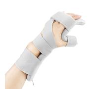 AQUASHIELDING Stecca per Mano a Riposo con separatore per Dito per artrite, tendinite, Dolore al Tunnel Carpale, Dispositivo di Riabilitazione per la correzione della Mano,Left