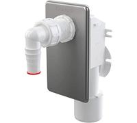 Aquashine Alta Qualità Unterputzsiphon Aps 3 Unterputz-Siphon per Lavatrice Waschmaschinensiphon Chiusura Anti Odori Waschmaschinenschlauchanschluß Colore: Cromo