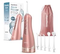 AquaSonic Aqua Flosser PRO - Idropulsore ricaricabile senza fili per denti, gengive e lingua, design moderno, serbatoio grande da 300 ml, 6 punte a getto con ugello deluxe per lingua, 3 modalità
