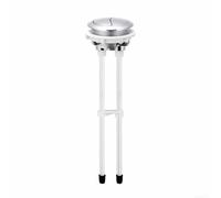 AquaSource, pulsante di ricambio per serbatoio dell'acqua per WC, pulsante di ricambio da 8 mm, doppio pulsante di scarico con base antiscivolo per coperchio del serbatoio del WC