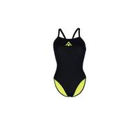 Aquasphere essential tie back swimsuit black yellow