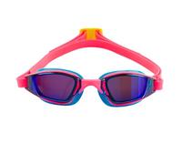 Occhialini Aqua Sphere Xceed rosa intenso con lenti a specchio blu