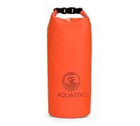 AQUASTIC HT-2225-1 - Sacco impermeabile da 10 litri, in PVC 500D, grande capacità con tracolla, resistente, per attività in spiaggia, kayak, vela, arancione, Colore: arancione., normale