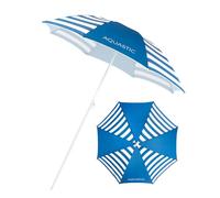 AQUASTIC Ombrellone da Spiaggia OMBRELO di Colore Blu Navy Ombrellone Protettivo dal Sole Ideale per la Spiaggia e il Giardino Materiali Resistenti Facilità di Piegatura e Trasporto Compatto