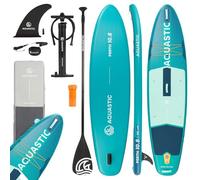 AQUASTIC Perth 10'8" SUP Board Set - Set completo con paddle, sedile kayak, leash 300 cm, pompa, zaino, Drop Stitch Lite, stabile e robusto - per principianti ed esperti